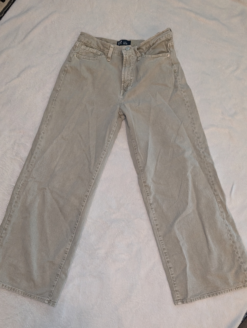 GAP Light Khaki Wide-Leg Pants